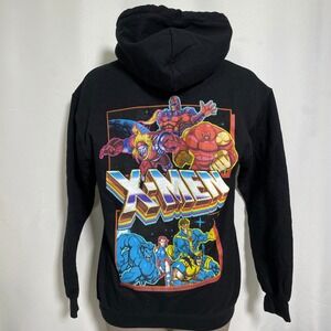 Marvel x CVLA X-Men Arcade 90s Black Hoodie Women's SMALL